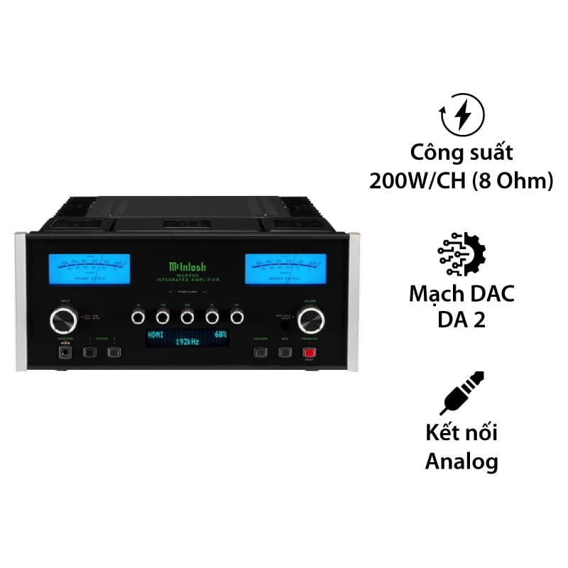 Amply McIntosh MA8950, 2 kênh, 200W/CH