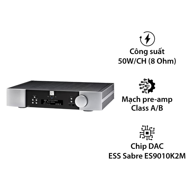 Amply Moon Neo Ace, 50W/CH (8 Ohm), Bluetooth