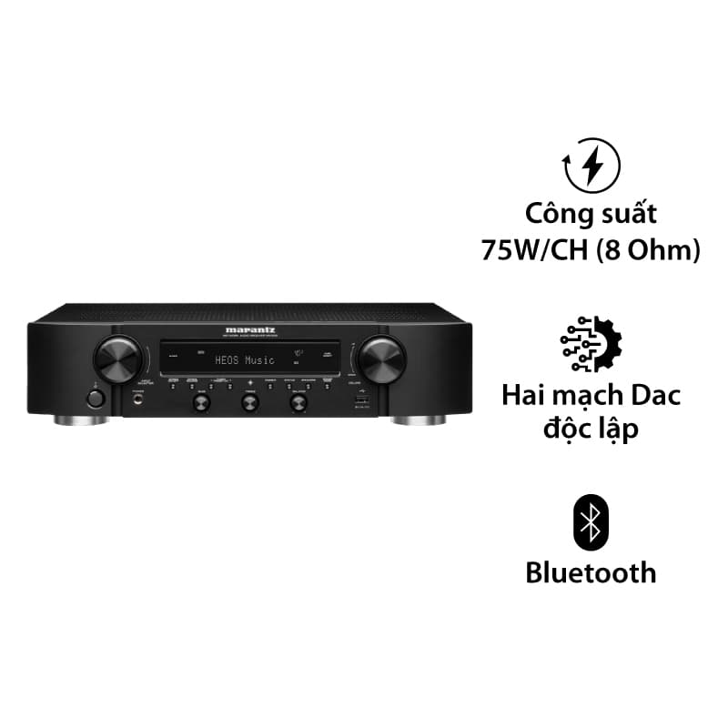 Amply Marantz NR1200 (2 Kênh, 75W/CH (8 Ohm), Bluetooth, Wifi, AirPlay)