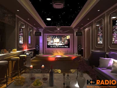 Thiết kế phòng chiếu phim gia đình Hoa Sữa 6.30 Vinhomes