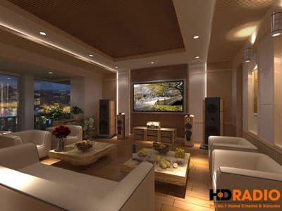 Thiết kế phòng phim gia đình trên Penthouse tại Linh Đàm