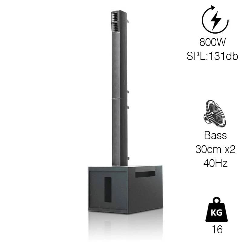 Loa SE AudioTechnik MA8, Bass 30cm, 800W