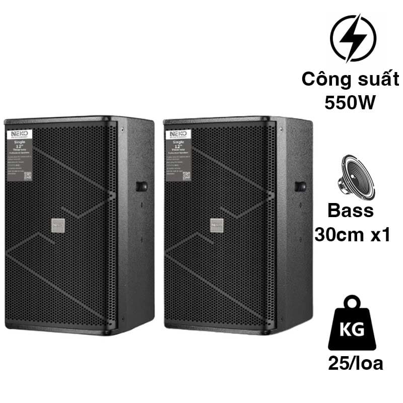 Loa Neko HS312, Bass 30cm, 3 Đường Tiếng, Công suất 550W, Độ nhạy 99dB