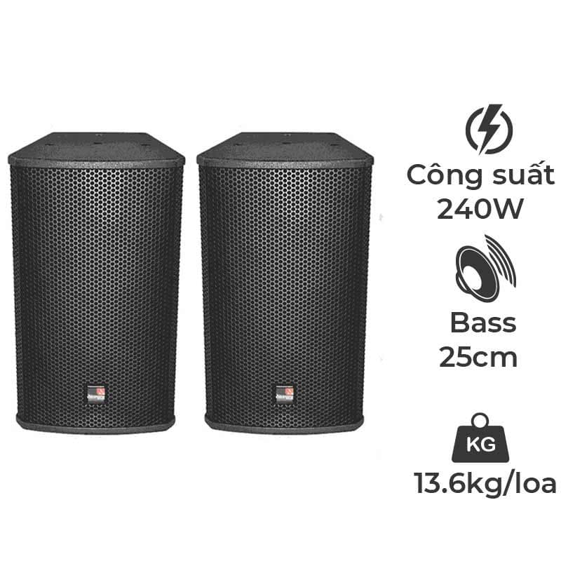 Loa Tecnare E10, Bass 25cm, 240W, SX Tây Ban Nha