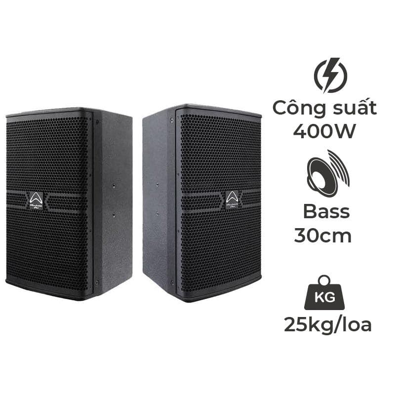 Loa Wharfedale ANGLO X12A, Bass 30cm, Công Suất 400W, Từ Neo