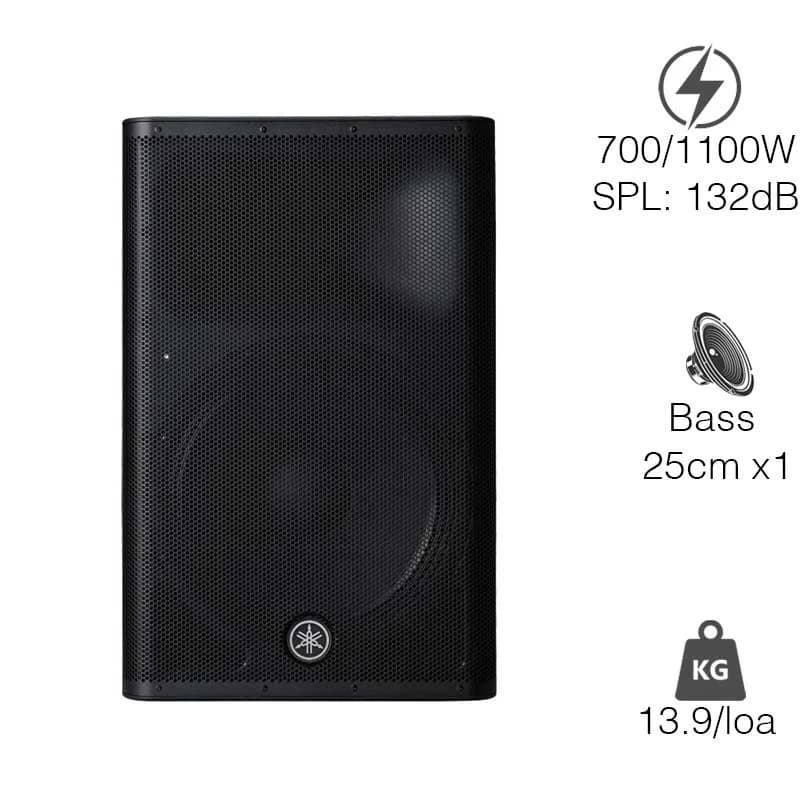 Loa Yamaha DXR10MKII, Bass 25cm, Công suất RMS 700W, 132dB