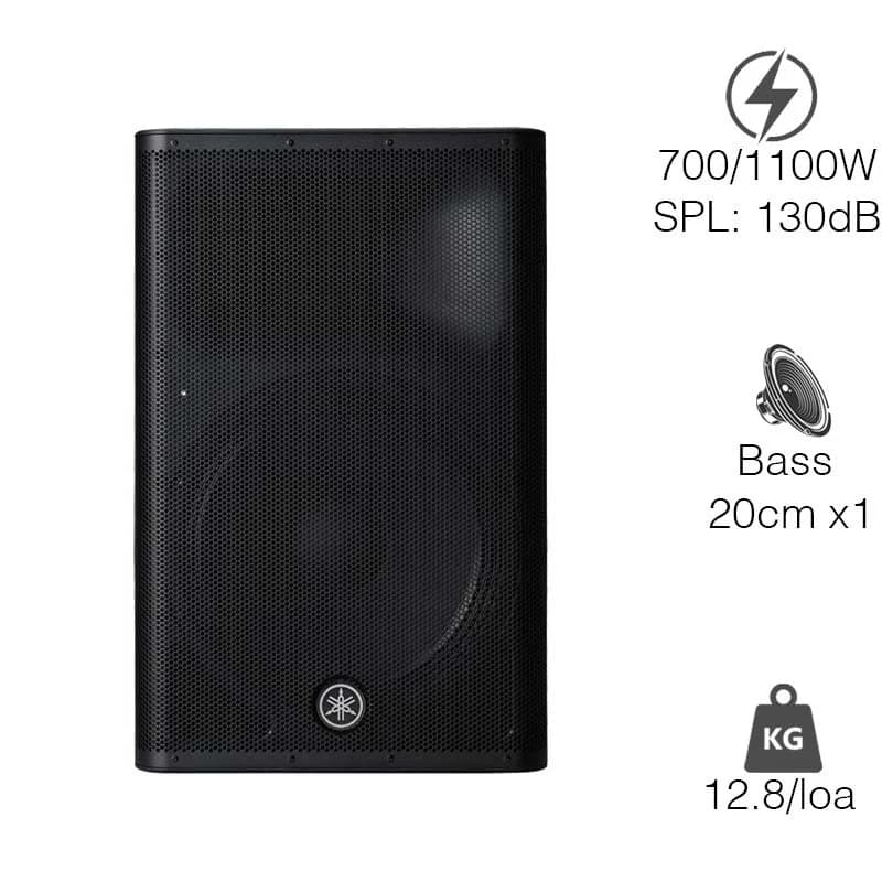 Loa Yamaha DXR8MKII, Bass 20cm, Công suất RMS 700W, 130dB