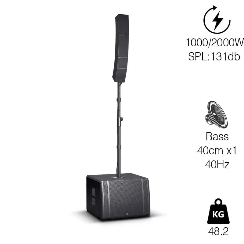 Loa LD Systems CURV 500TS, Công suất 1000W