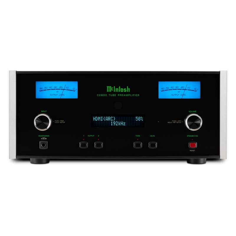 Pre Amply McIntosh C2800, DAC Quad Balanced 8-channel 32-bit, balanced, RCA, phono MM, phono MC, App McIntosh Connect