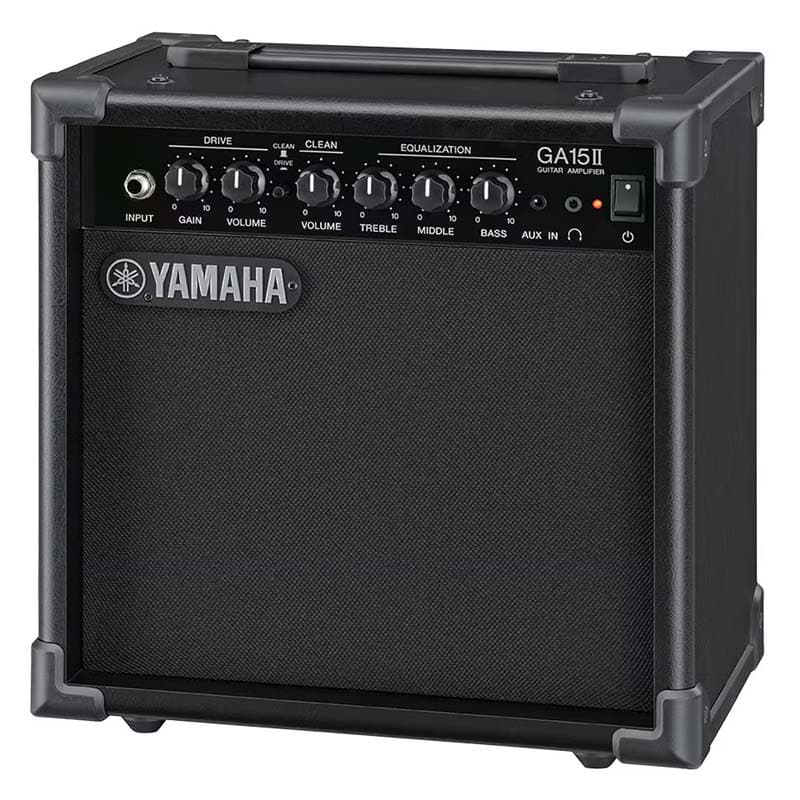 Amply guitar Yamaha GA15II, củ loa toàn dải 16 cm, tùy chỉnh Drive/Clean Gain Volume và EQ 3 băng tần, Công Suất 15W, Phones, AUX IN