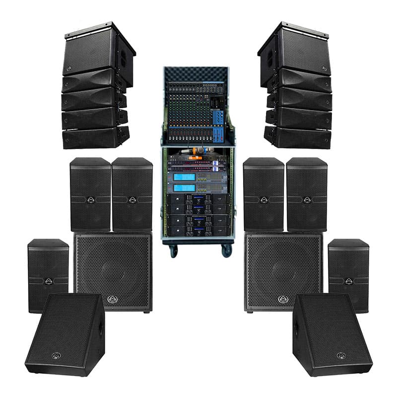 Dàn âm thanh tiệc cưới Wharfedale TC03 (Wharfedale Delta X12M, Delta-15B, WLA25, Anglo X12A, WLA25SUB, JKaudio H4800, K800, DriveRack DBX 480M, Yamaha MG16XU, Kiwi S803A)