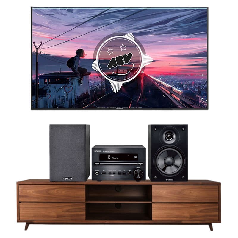 Dàn nghe nhạc mini Yamaha MCR-B370, Bluetooth, FM, CD, USB, Optical, AUX, DAC Burr-Brown