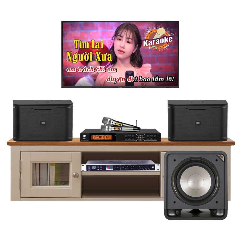 Dàn Karaoke JBL GD94 (JBL RM210, Neko DK1000, JKaudioB3 Pro, Polk Audio HTS12)