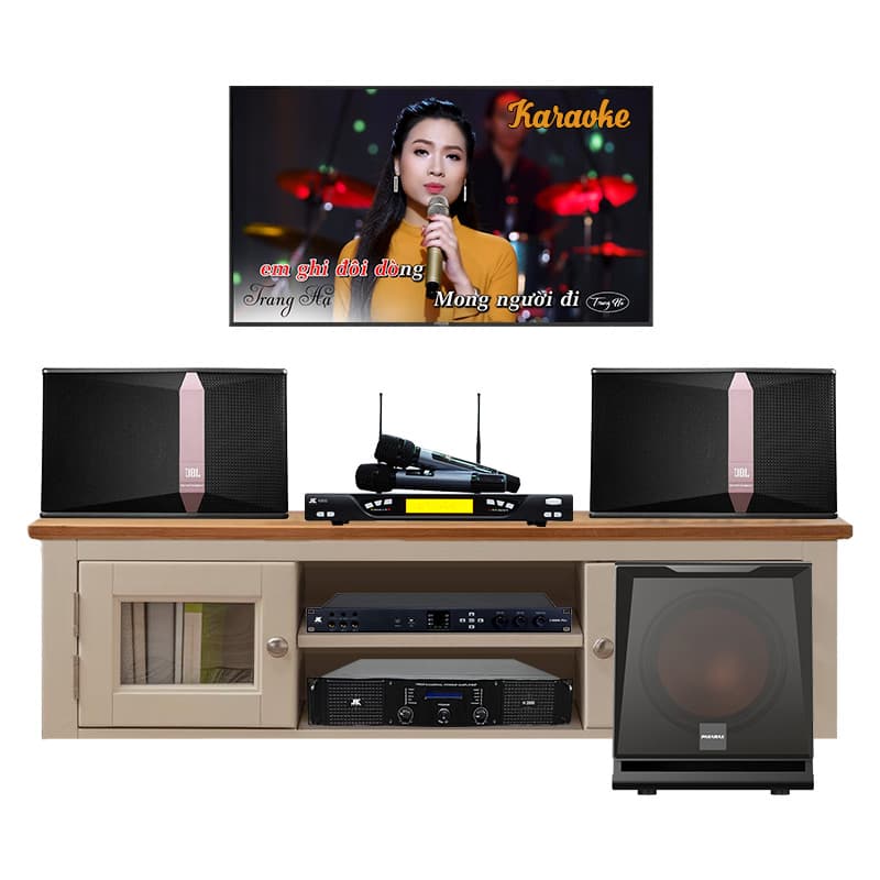 Dàn Karaoke JBL KH24 (JBL Ki512, X6000 Plus, H2800, Micro K800, Sub Paramax D30)