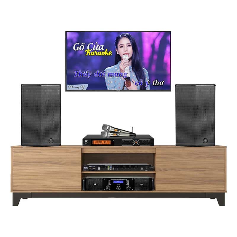 Dàn Karaoke Wharfedale KH48 (Wharfedale Sigma X10, Công suất H2600, DK2000, micro B3 Pro)