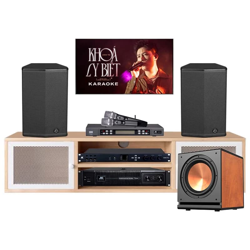 Dàn karaoke gia đình GD40 (Wharfedale Sigma X10, JKAudio D2600, X6000 Plus, K500, sub Paramax D30)