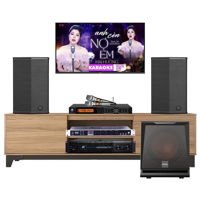 Dàn Karaoke Gia Đình GD53 (Wharfedale Sigma X12, Neko DK1000, JKAudio D2600, B3 Pro, sub Paramax D30)