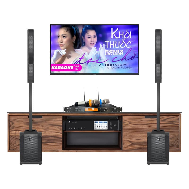 Dàn karaoke gia đình KGD260 (Electro voice Evolve 50, JKAudio X9900 Pro, B9)