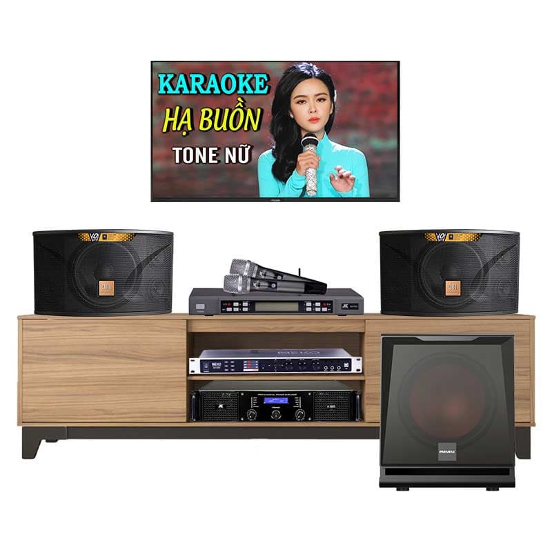 Dàn karaoke gia đình KHD42 (JBL Ki110 Gold Edition, Neko DK1000, JKaudio H2600, B5 Pro, sub Paramax D30)