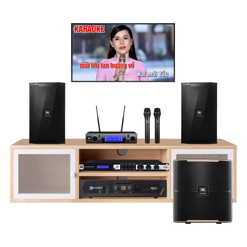 Dàn Karaoke JBL KH87 (JBL KPS2, Crown KVS500, JBL KX180A, JBL VM300, Sub Pasion 12SP)