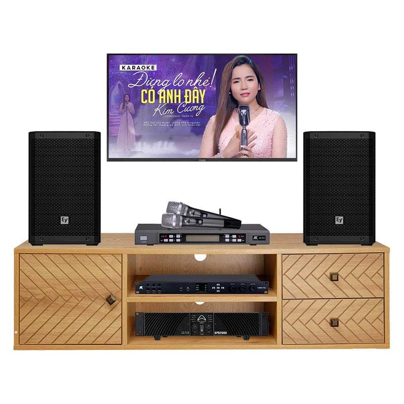 Dàn karaoke gia đình KHD87 (Electro-Voice ZLX8-G2, Wharfedale CPD2600, JKAudio X6000 Plus, JKAudio B5 Pro)