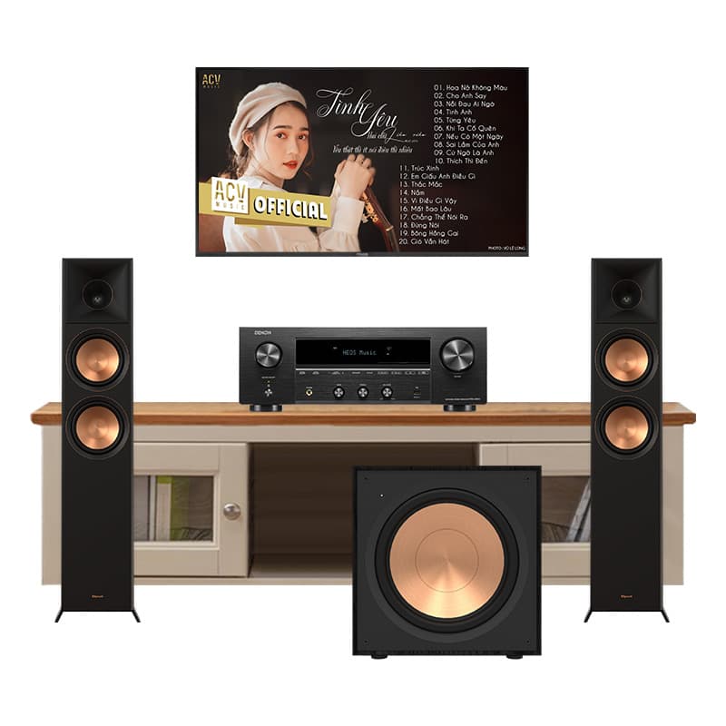 Dàn nghe nhạc Denon GT61 (Klipsch RP6000F II, Denon DRA 900H, sub Klipsch R121SW)
