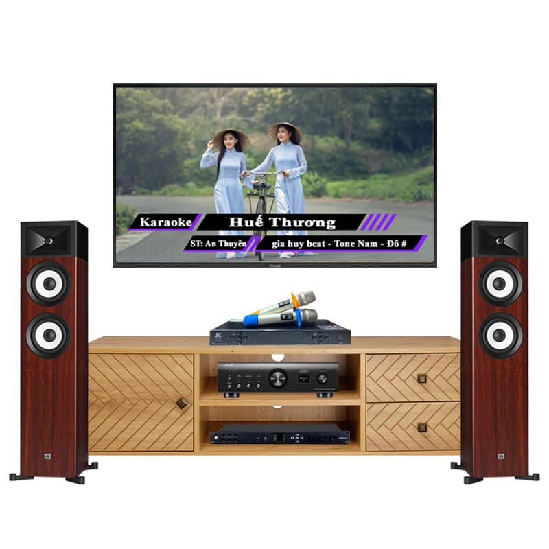 Dàn âm thanh Nghe Nhạc và Hát Karaoke JBL HD64 (JBL Stage A180, Denon PMA-900HNE, JKaudio X6000 Plus, B5 Plus)