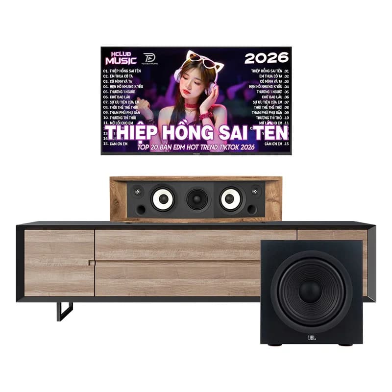 Dàn nghe nhạc JBL NH56 (JBL L75ms Music System màu Walnut, Stage 200P)
