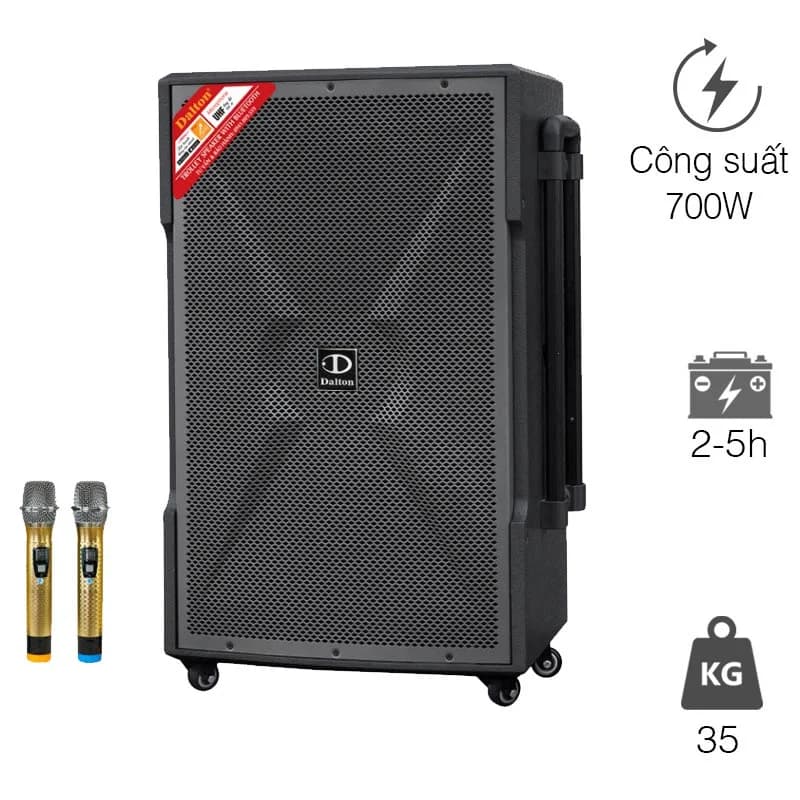 Loa Dalton TS-15G700X, Bass 40cm, Công suất 700W, Bluetooth 5.0, kèm 2 Mic