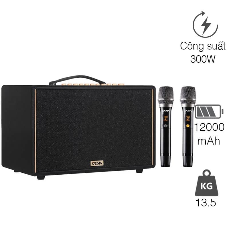 Loa Kadma KS88, Bluetooth, HDMI, USB, OTG/Live, Optical, Aux, Phone, Mic, Kèm 2 Mic