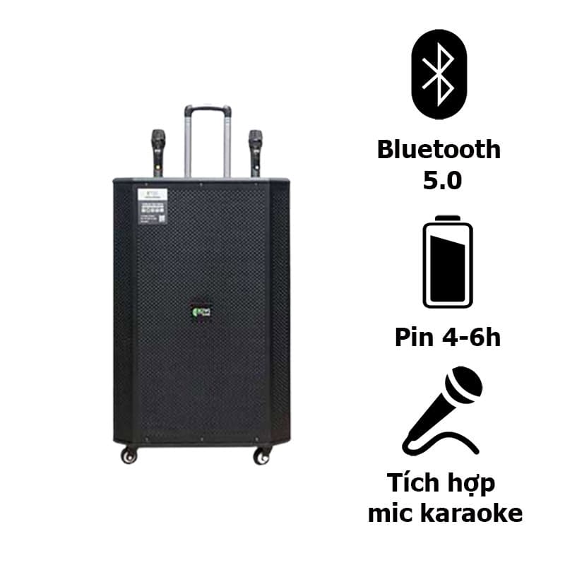 Loa Kiwi K6012, 300W, Bluetooth 5.0, Pin 6h