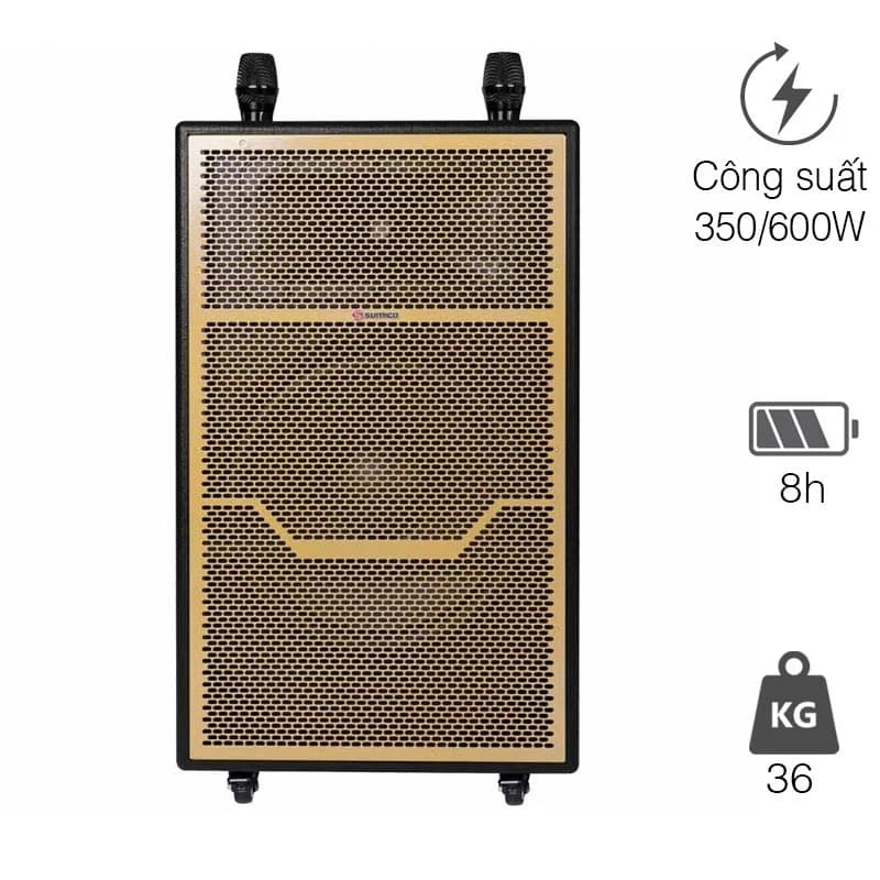 Loa Sumico DSP40 (Bass 40cm, 350W, 30Hz - 20KHz, Pin 8H, Bluetooth 5.0, USB, RCA, TF)