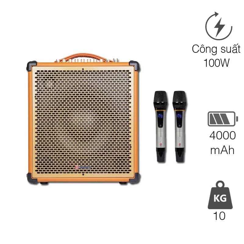 Loa Sumico MSP10 Bass 25,4 cm, Công suất 100W, 2 micro