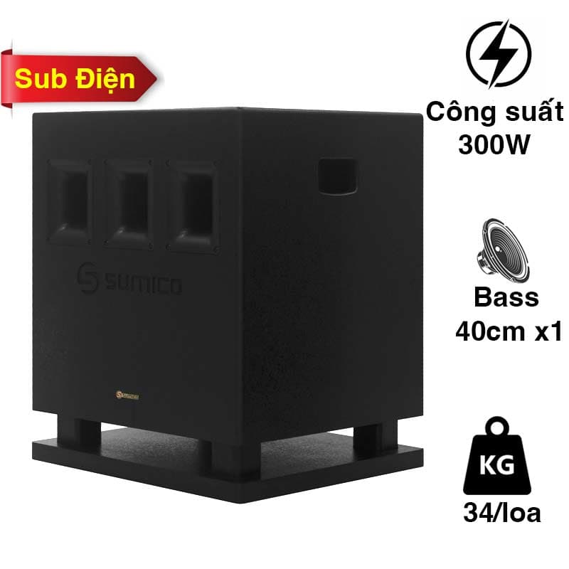 Loa sub Sumico SUB1501, Bass 40cm, Công suất 300W