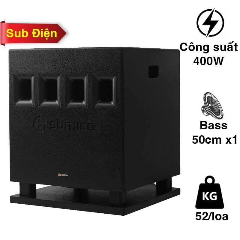 Loa sub Sumico SUB1801, Bass 50cm, Công suất 400W