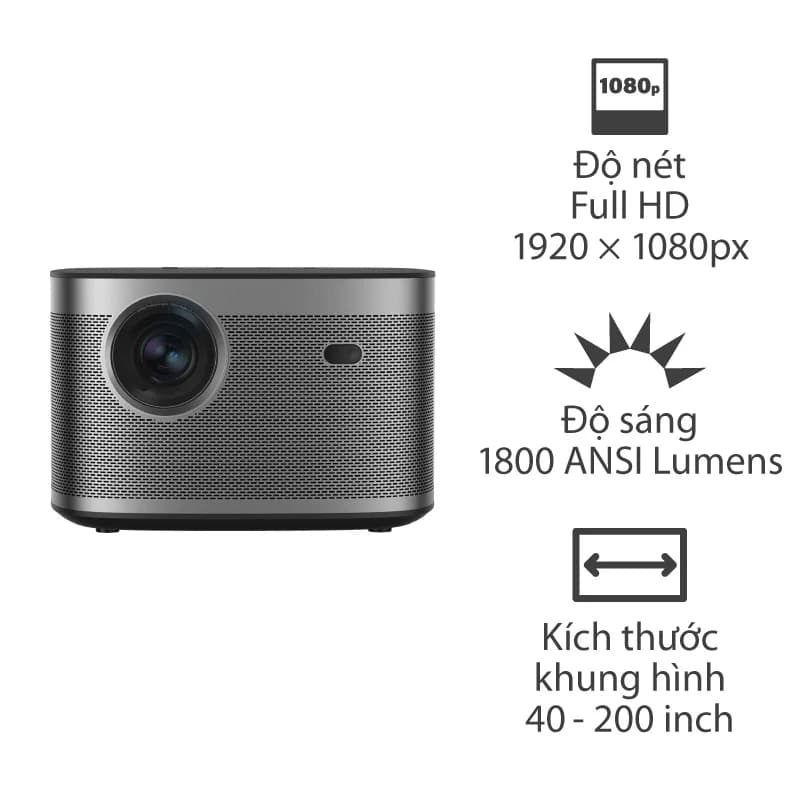 Máy Chiếu XGIMI Horizon, 1500 ISO Lumens(1800 ANSI Lumens),Full HD (1920 x 1080p) 40-200 inch, HDMI, USB, Optical, Wifi, Bluetooth 5.0