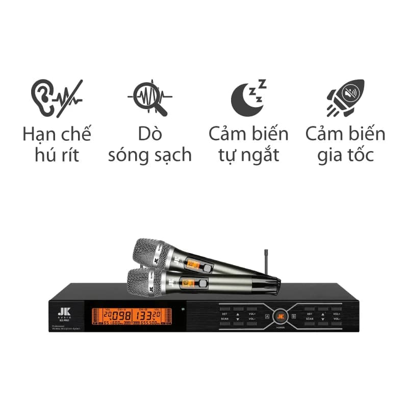 Micro JKaudio B3 Pro, Cảm biến tự ngắt, Dò sóng sạch, Cảm biến gia tốc