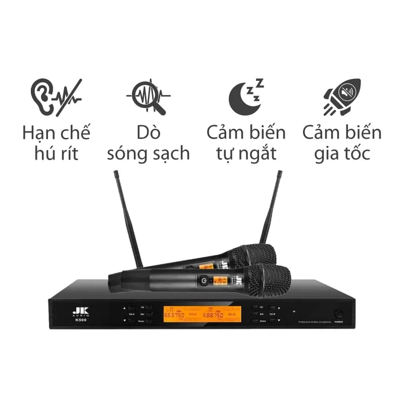 Micro JKaudio K500 Cảm biến tự ngắt, Dò sóng sạch, Cảm biến gia tốc