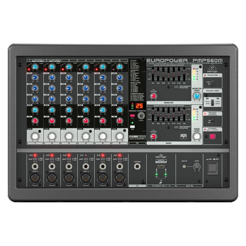 Bàn mixer Behringer PMP560M, 6 kênh
