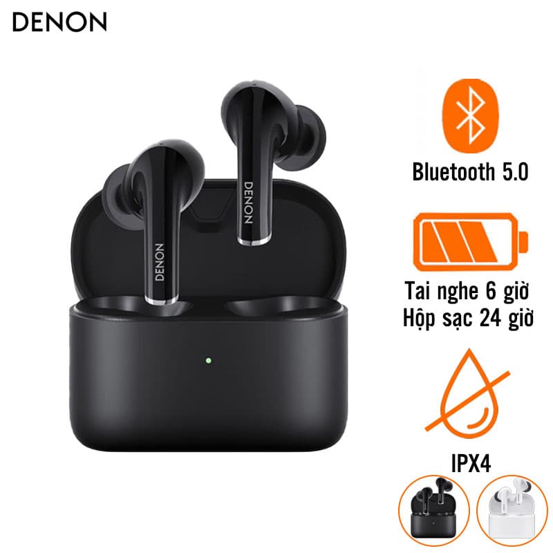 Tai Nghe Denon AH-C830NCW, Pin 30H, IPX4, Có Chống Ồn ANC, Bluetooth 5.0