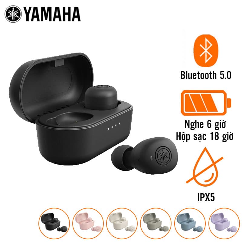 Tai Nghe Yamaha TW-E3B (Không Dây, Pin 6 Giờ, IPX5)