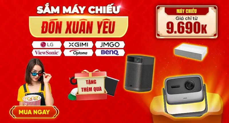 Sắm Máy Chiếu Đón Tết <br> Giá Giảm Tới 42%