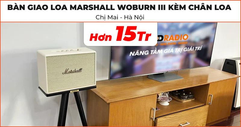 Bàn giao loa Marshall Woburn 3 kèm chân loa trị giá hơn 15 triệu đồng cho chị Mai ở Phú Thượng, Hà Nội Bàn giao loa Marshall Woburn 3 kèm chân loa trị giá hơn 15 triệu đồng cho chị Mai ở Phú Thượng, Hà Nội