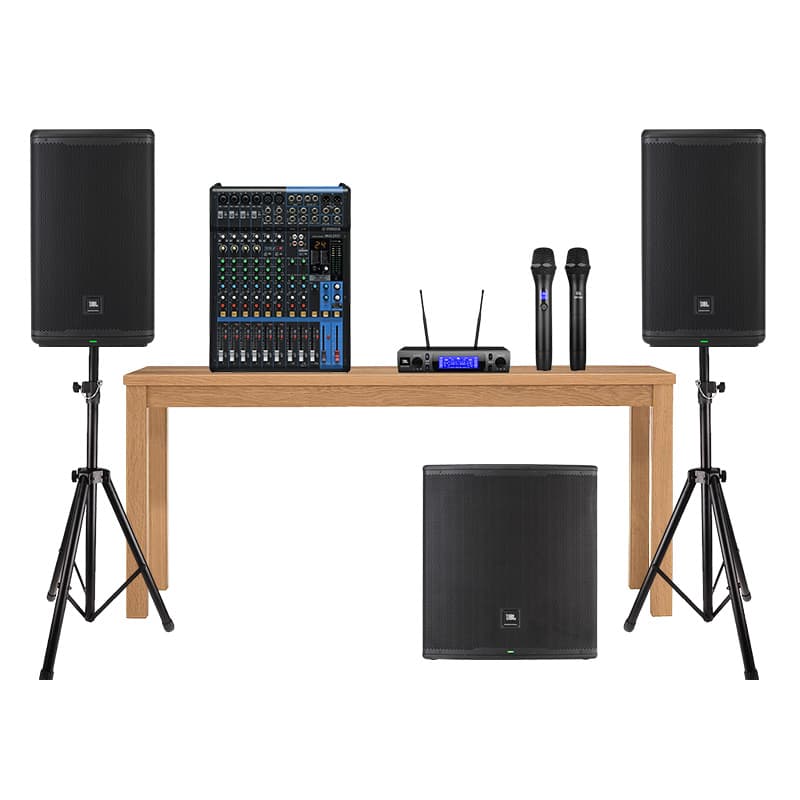 Dàn Âm Thanh Sân Khấu Biểu Diễn Karaoke Acoustic SK02 (JBL Eon 712, Eon 718S, VM300, mixer Yamaha MG12XU, Chân Loa) Dàn Âm Thanh Sân Khấu Biểu Diễn Karaoke Acoustic SK02 (JBL Eon 712, Eon 718S, VM300, mixer Yamaha MG12XU, Chân Loa)