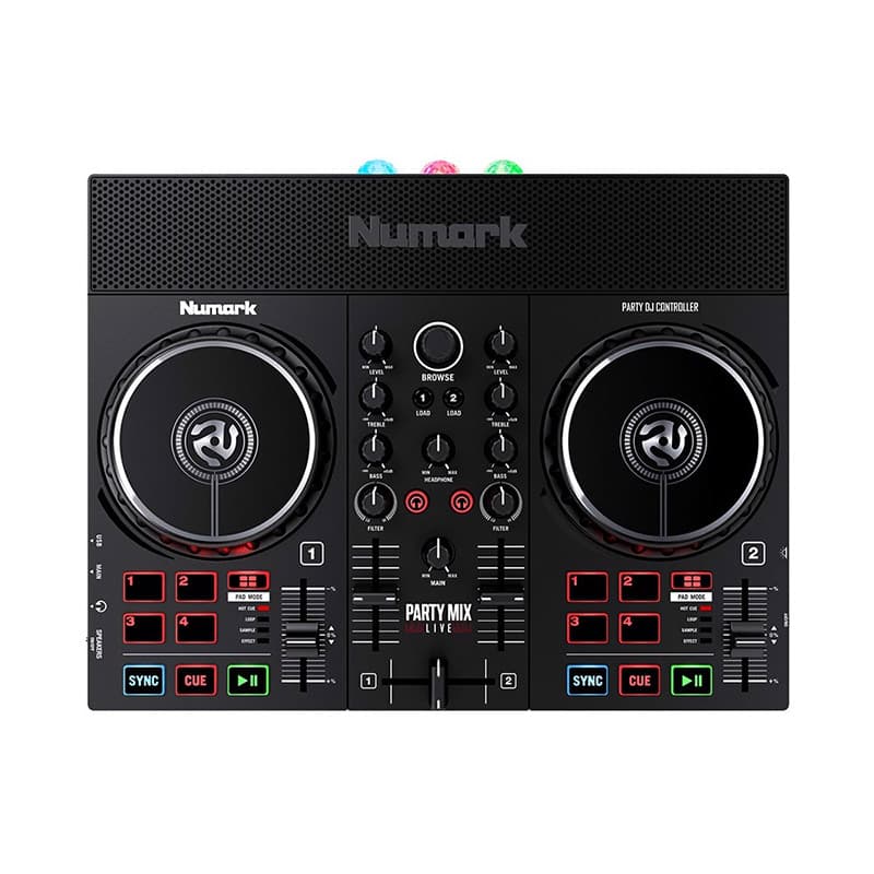 Bàn DJ Numark Party Mix Live, Kết nối điện thoại, máy tính, có loa đèn, Serato, Virtual DJ, 1.22kg, Mới Bàn DJ Numark Party Mix Live, Kết nối điện thoại, máy tính, có loa đèn, Serato, Virtual DJ, 1.22kg, Mới