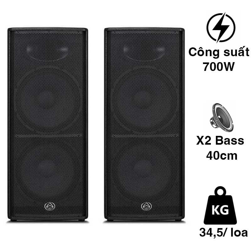 Loa hội trường Wharfedale Impact X215, 40cm x2, 700W Loa hội trường Wharfedale Impact X215, 40cm x2, 700W