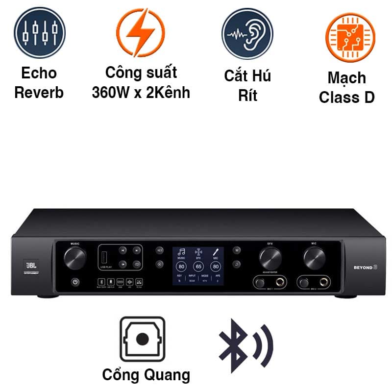 Amply JBL Beyond 3, Class D, 360W x 2CH, EFF, Bluetooth, Optical Amply JBL Beyond 3, Class D, 360W x 2CH, EFF, Bluetooth, Optical