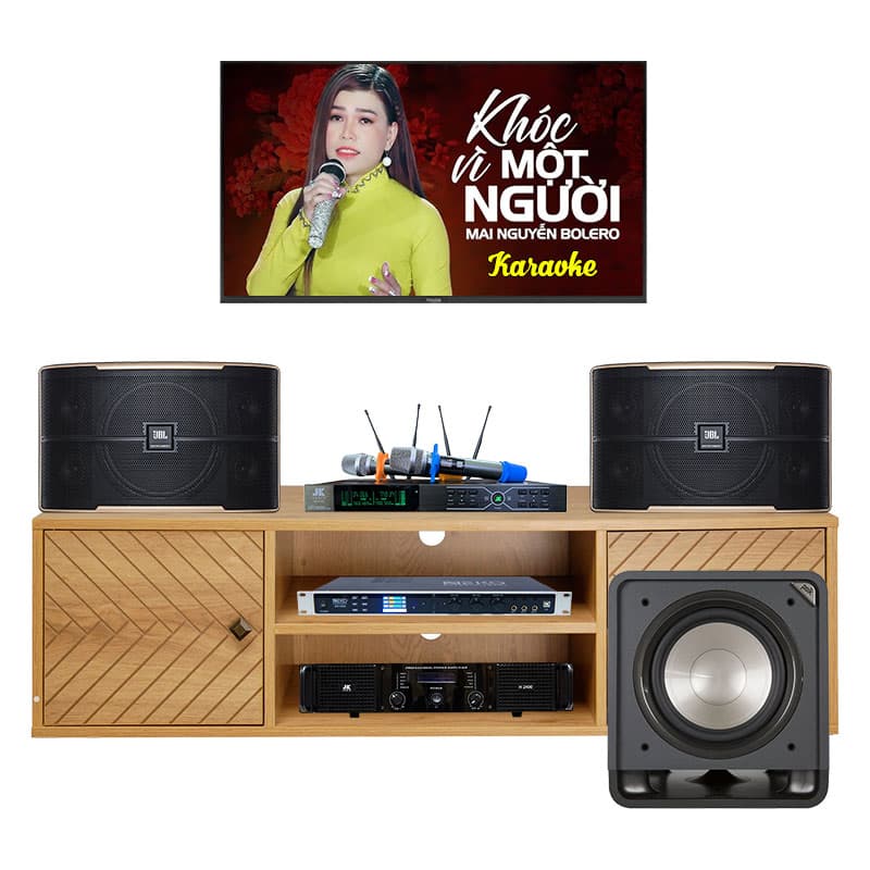 Dàn karaoke JBL gia đình HK24 (JBL Pasion 10, Công suất, vang cơ, micro, Sub) Dàn karaoke JBL gia đình HK24 (JBL Pasion 10, Công suất, vang cơ, micro, Sub)