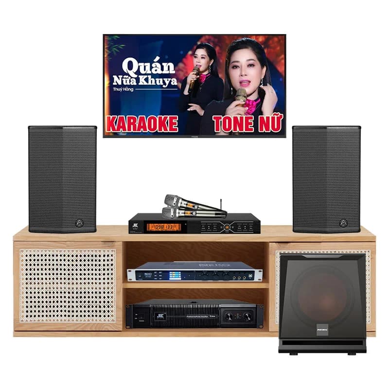 Dàn karaoke gia đình GD44 (Wharfedale Pro Sigma X10, NEKO DK1000, Paramax D30, JKaudio D2600, B3 Pro) Dàn karaoke gia đình GD44 (Wharfedale Pro Sigma X10, NEKO DK1000, Paramax D30, JKaudio D2600, B3 Pro)