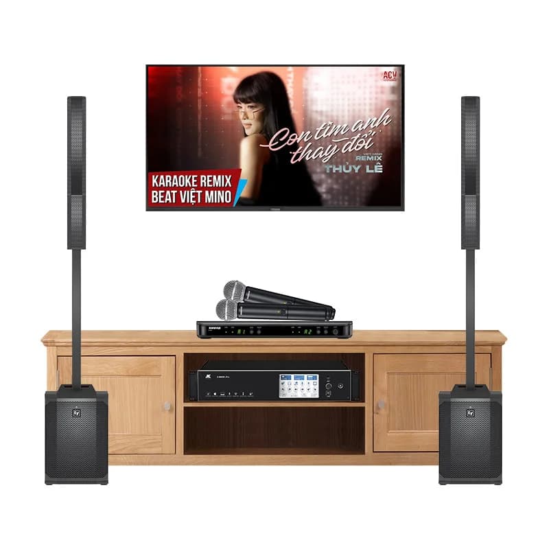 Dàn karaoke gia đình KGD191 (Electro voice Evolve 50M, JKaudio X9900 Pro, Shure BLX288A/SM58) Dàn karaoke gia đình KGD191 (Electro voice Evolve 50M, JKaudio X9900 Pro, Shure BLX288A/SM58)